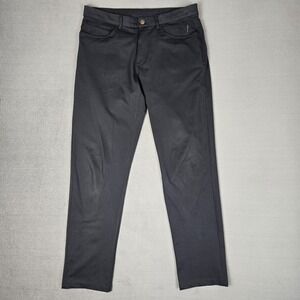 Barbell Apparel Pants Mens 32 (Fits 35x32) Black 5 Pocket Stretch Athletic Chino